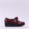 Wonders San Marino Bow Tie Wedge - Burgundy Leather